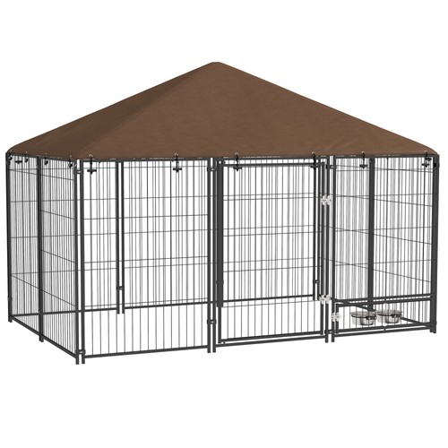 Outdoor dog kennel puppy play - dog,