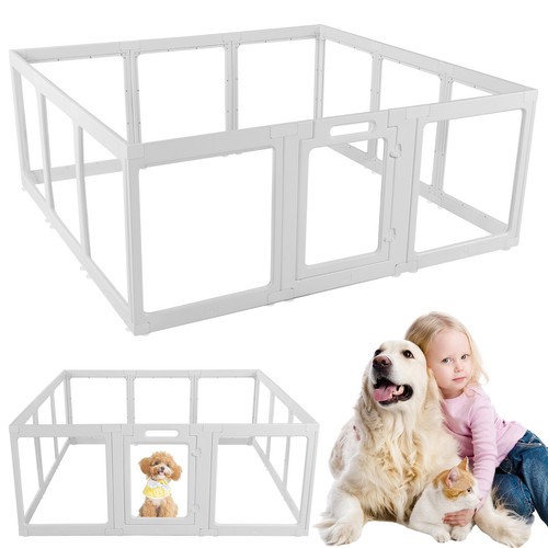 Clear acrylic dog playpen - acrylic, cage