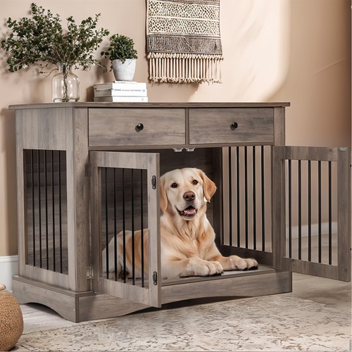 Large dog crate furniture - crate,