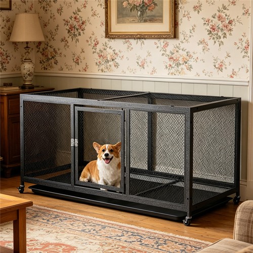 Movable kennel dog - dog, crate
