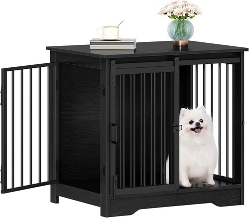 Dog crate furniture double - dog,