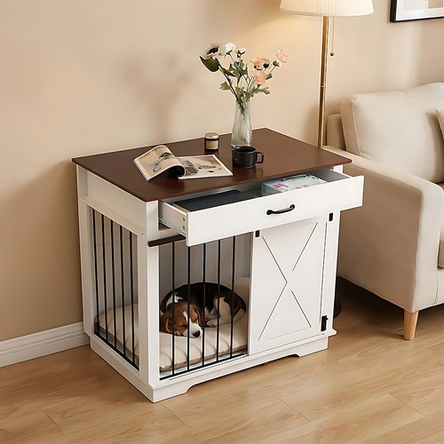 Wooden puppy cage dog - wooden, crate