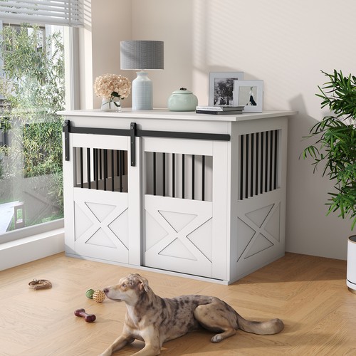 Wooden puppy cage - wooden,