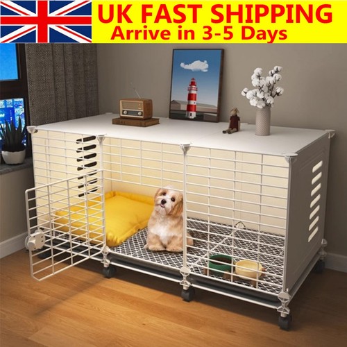 Dog crate end - end, table