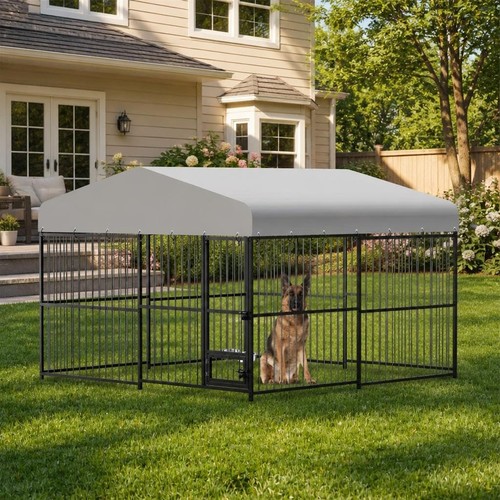 Large outdoor dog kennel - large,